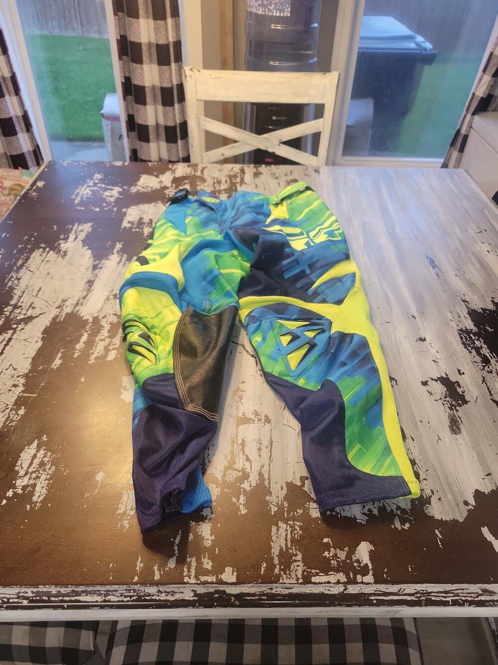 Fly Racing Kinetic Glitch Motocross Pants - Blue/Hi-Vis - Size 28
